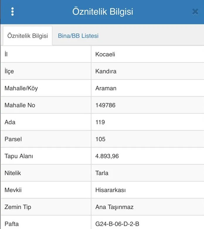 KANDIRA ARAMAN KAYMAZ'DA MERKEZİ KONUMDA SATILIK 4.893 M2 TARLA